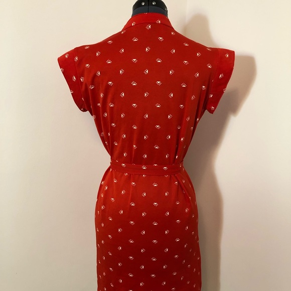 Vintage red graphic dress - Picture 5 of 5
